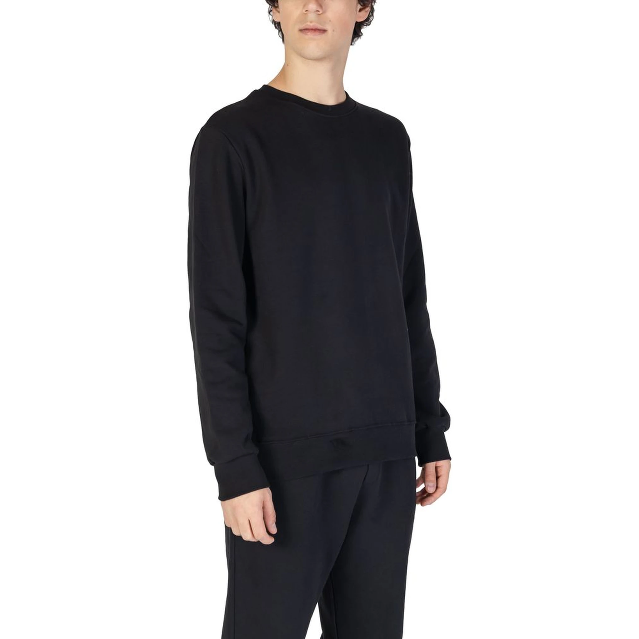 Black Cotton Sweatshirt