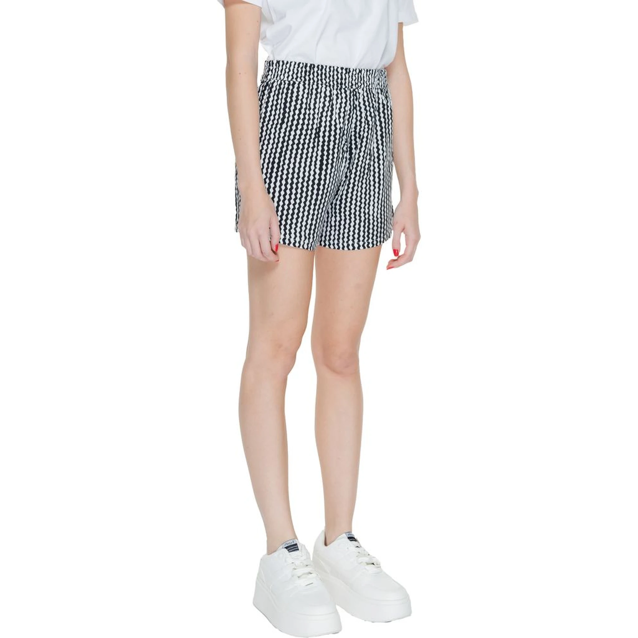 Black Viscose Shorts