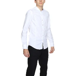 White Cotton Dress Shirt