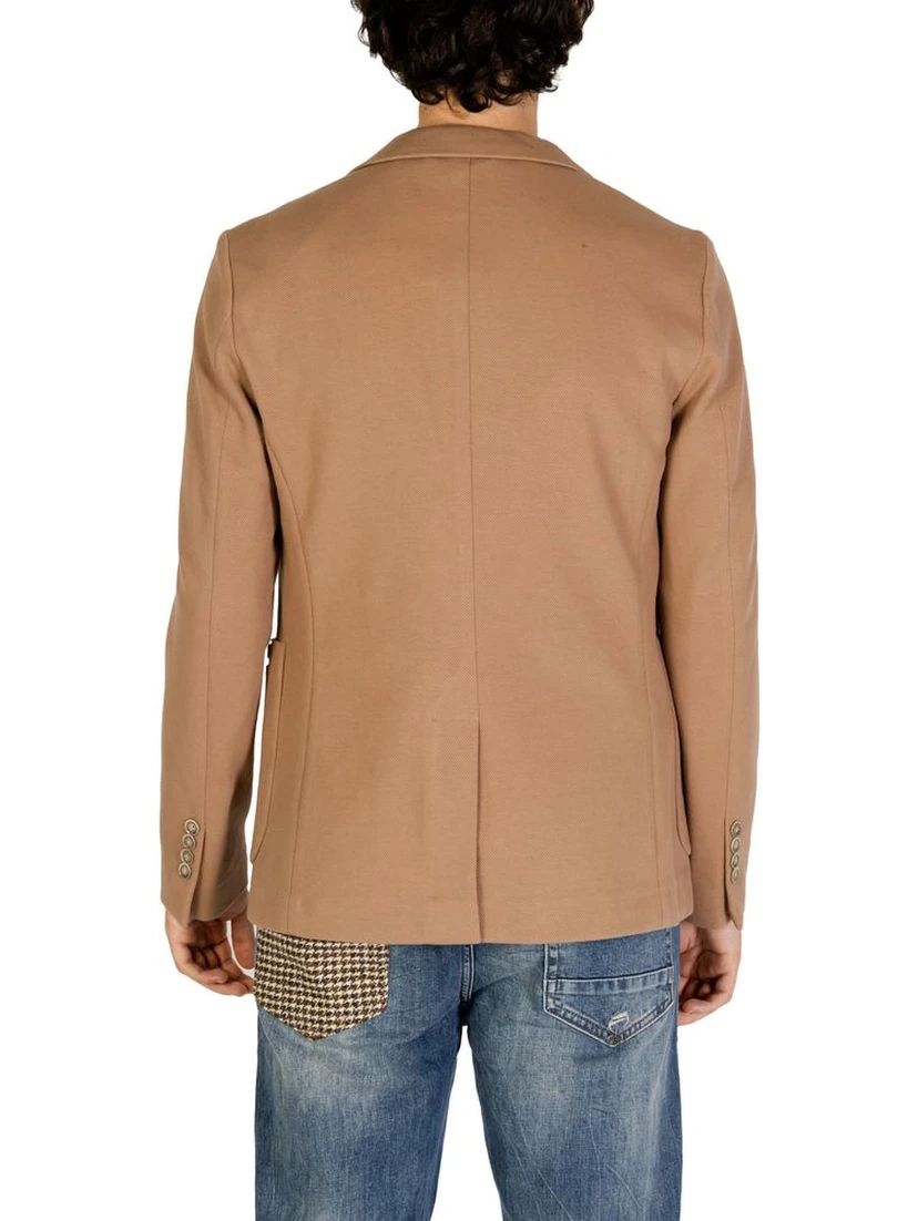 Beige Cotton Blazer