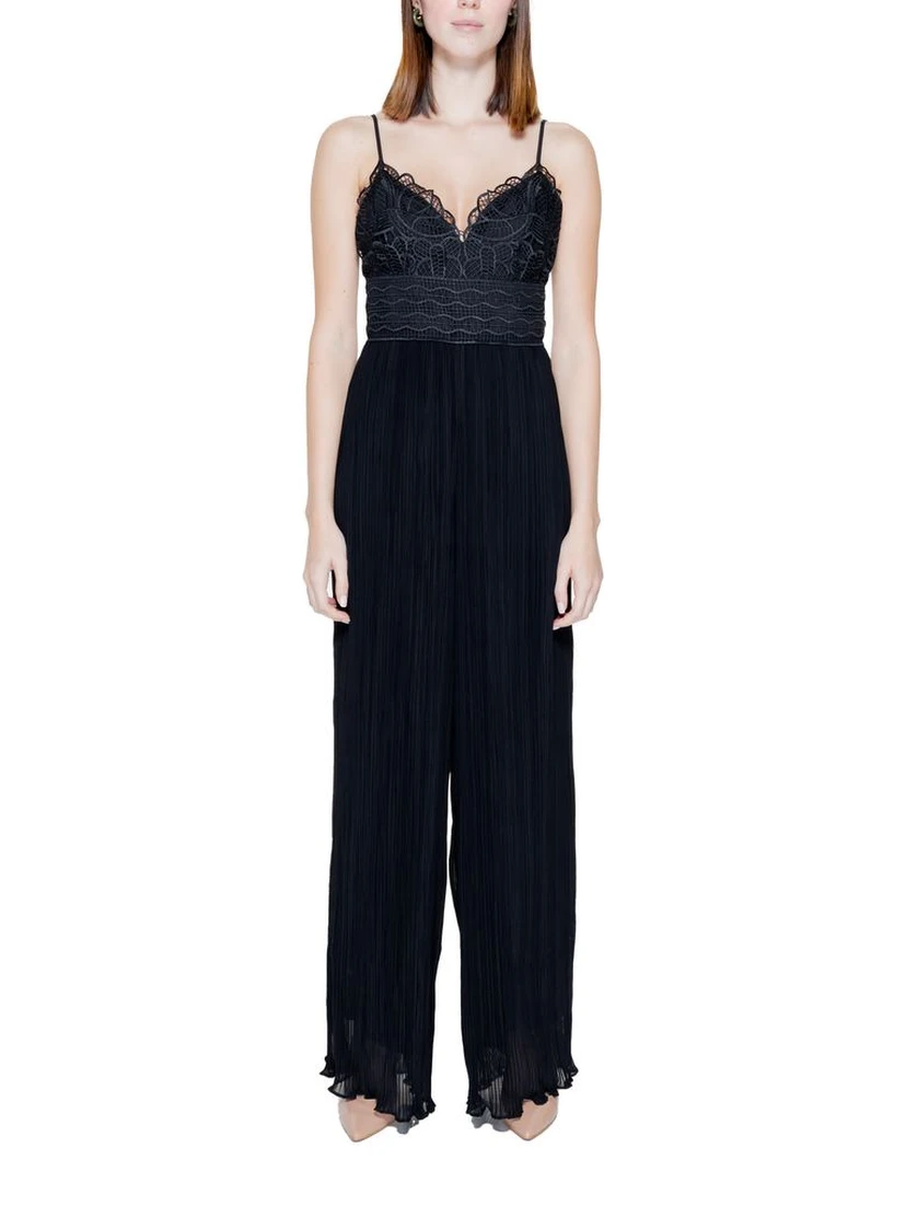 Black Polyester Jumpsuit
