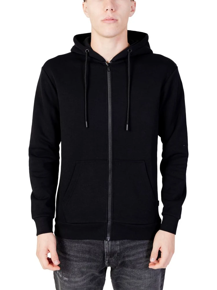 Black Polyester Hoodie
