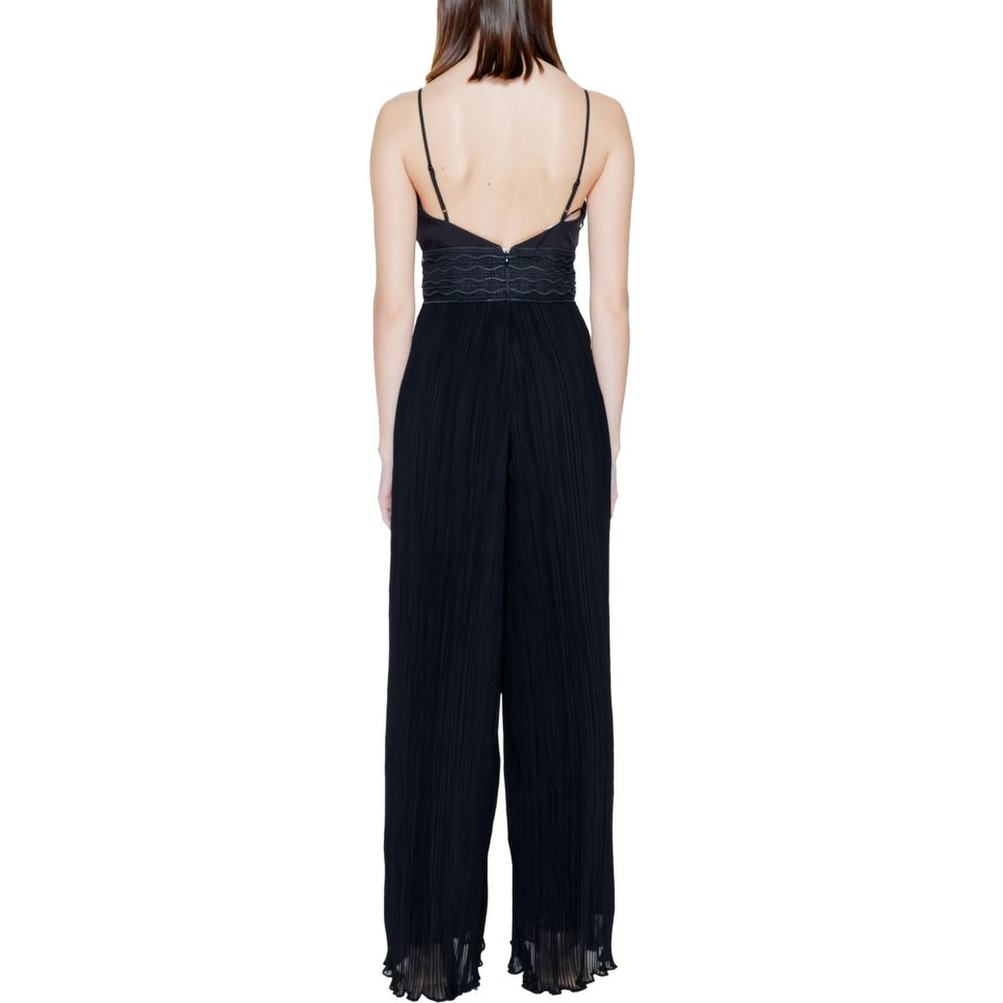 Black Polyester Jumpsuit