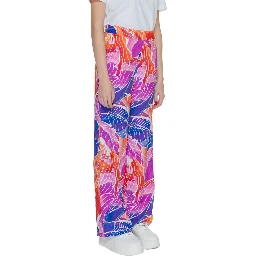 Multicolor Viscose Casual Pants