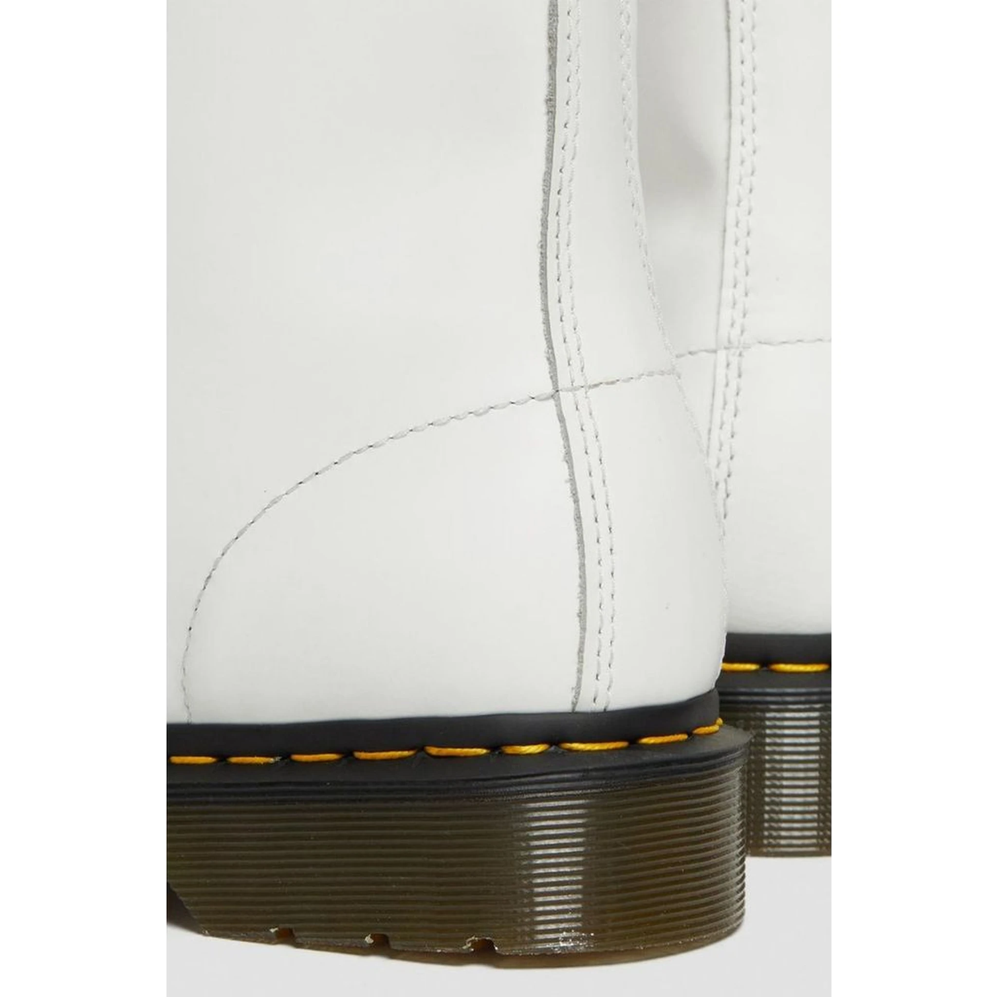 White Leather Lace-Up Boots
