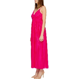 Multicolor Polyester Long Dress