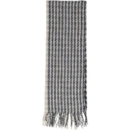 Gray Recycled Polyester Scarf