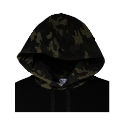 Black Camouflage Hooded Sweatshirt Sweater