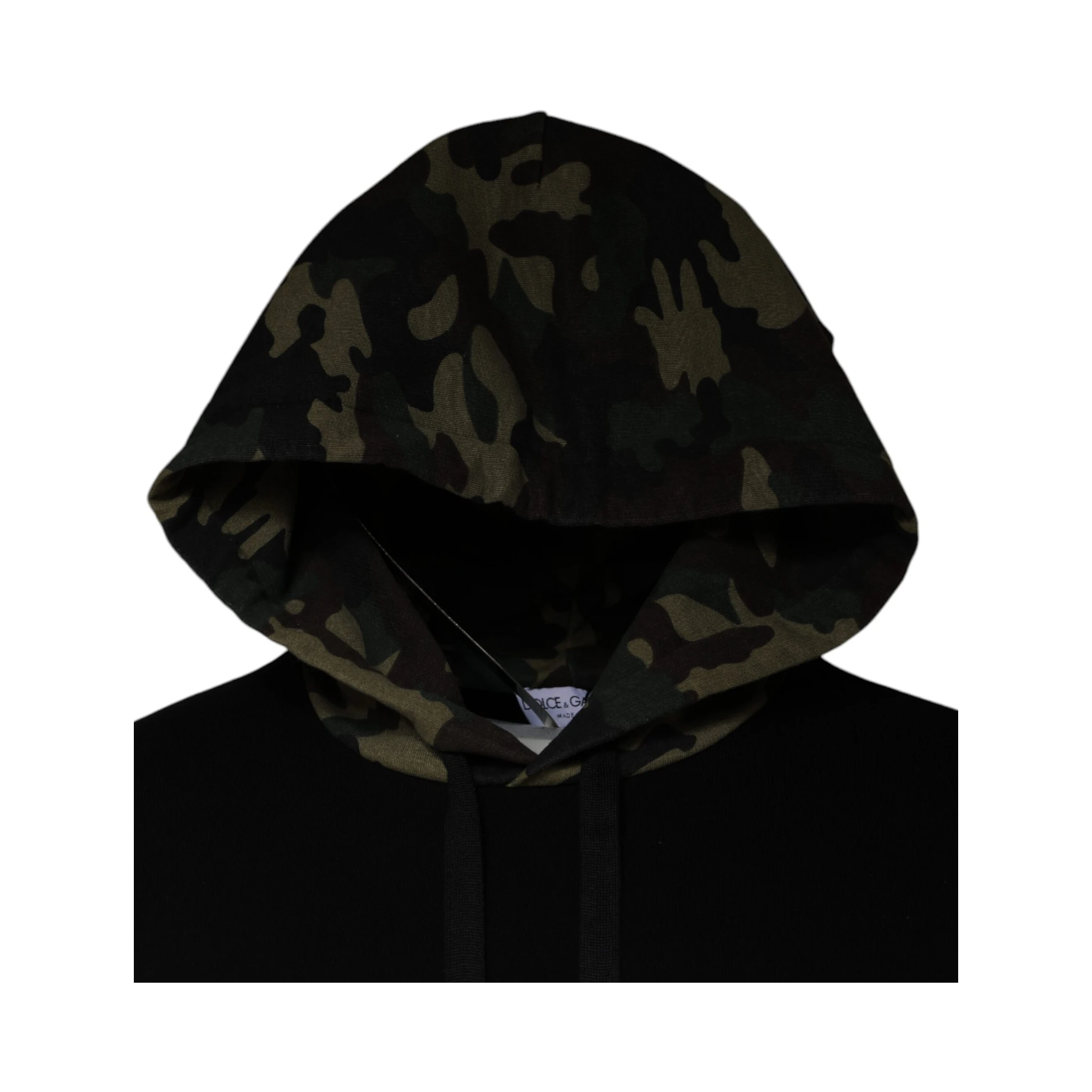 Black Camouflage Hooded Sweatshirt Sweater