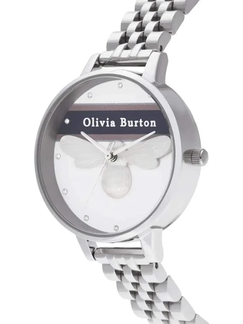 Silver Stainless Steel Dress Watch