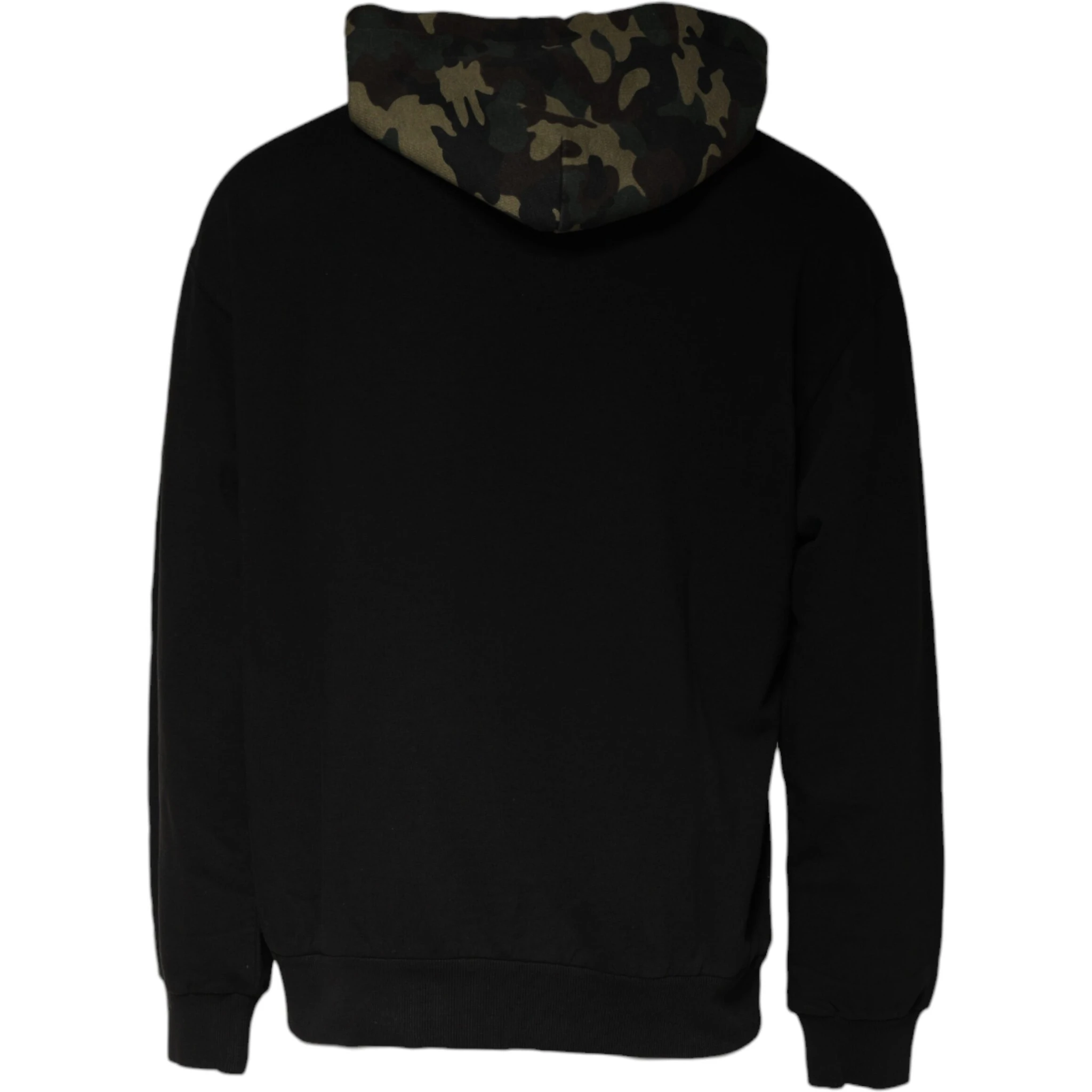 Black Camouflage Hooded Sweatshirt Sweater