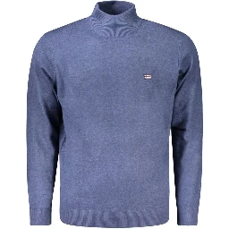 Blue Polyester Sweater