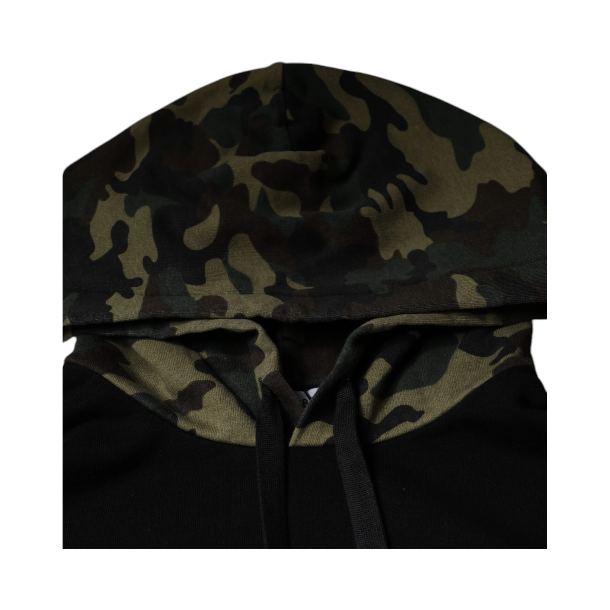 Black Camouflage Hooded Sweatshirt Sweater