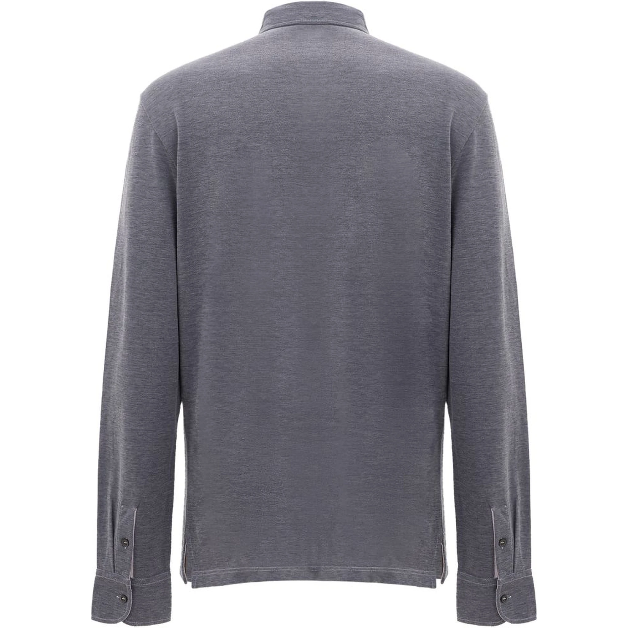 Blue Cotton Polo Shirt