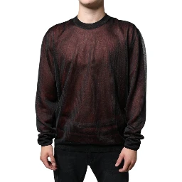 Brown Polyester Pullover Sweatshirt Sweater