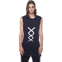 Black Cotton Tank Top
