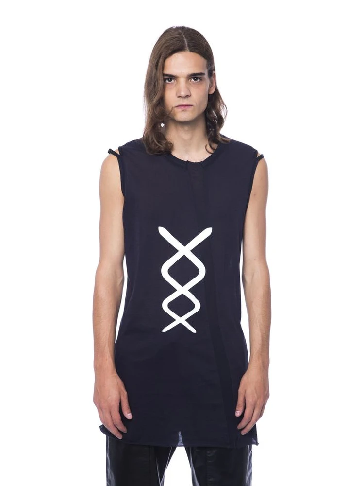 Black Cotton Tank Top