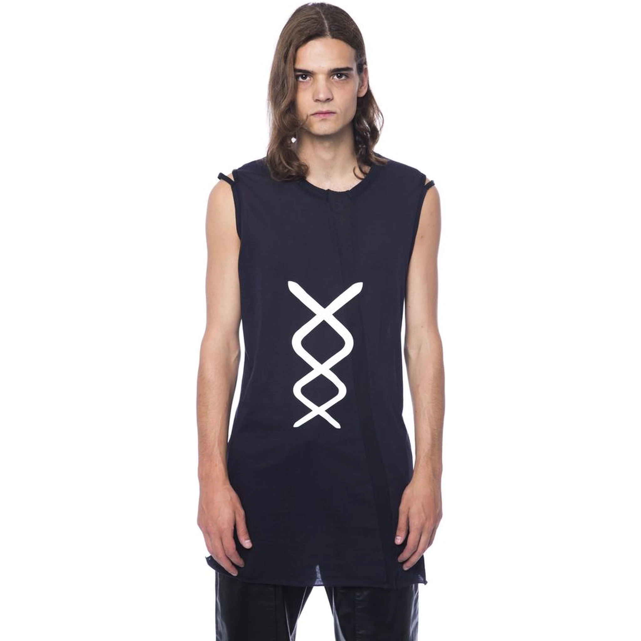 Black Cotton Tank Top