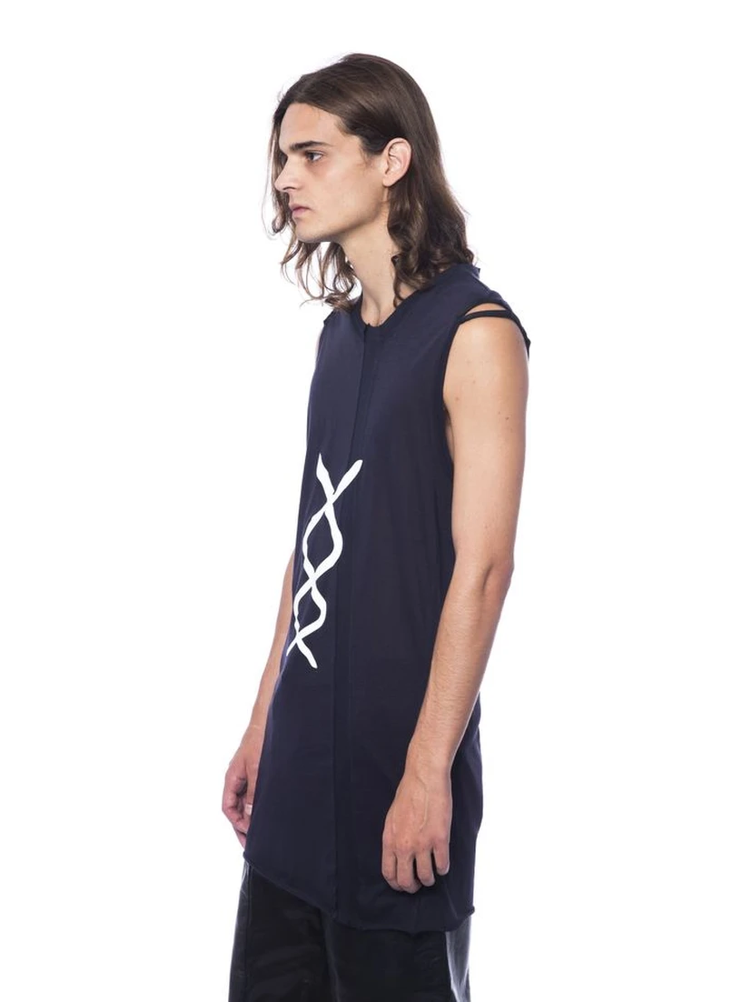 Black Cotton Tank Top