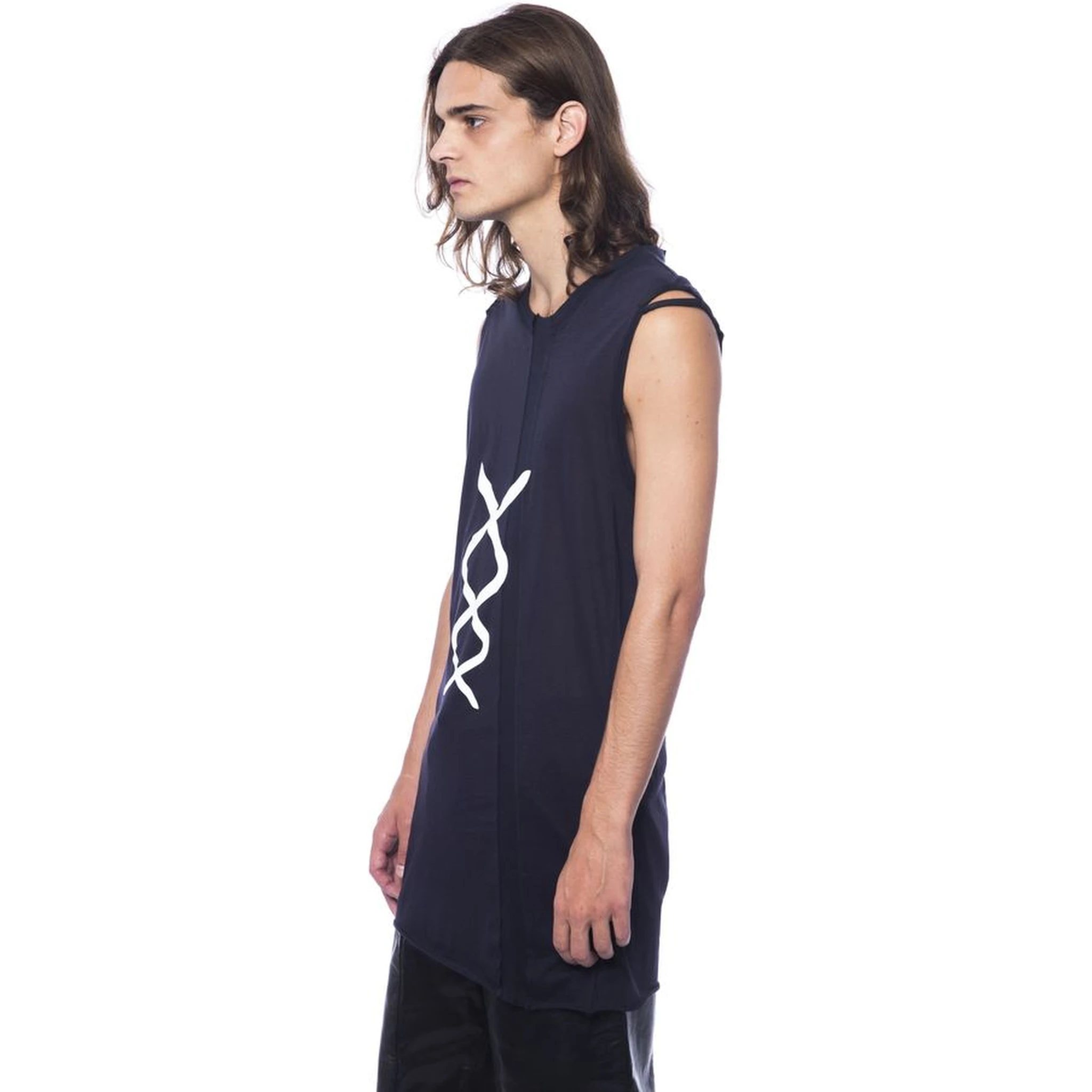 Black Cotton Tank Top
