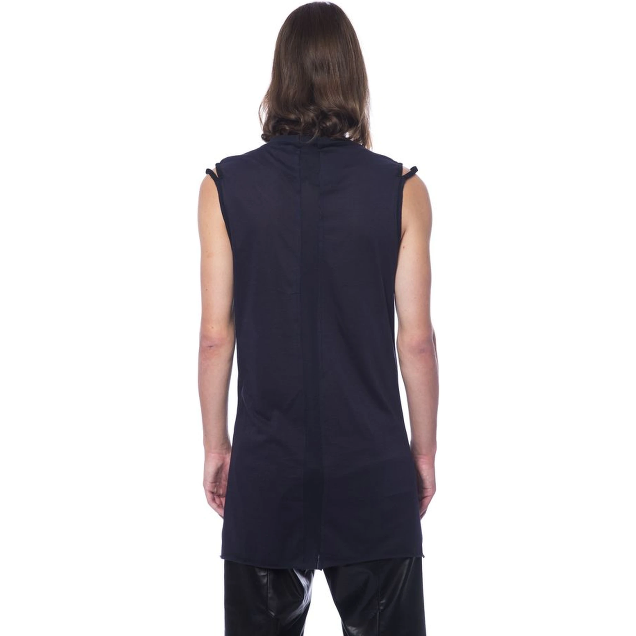 Black Cotton Tank Top