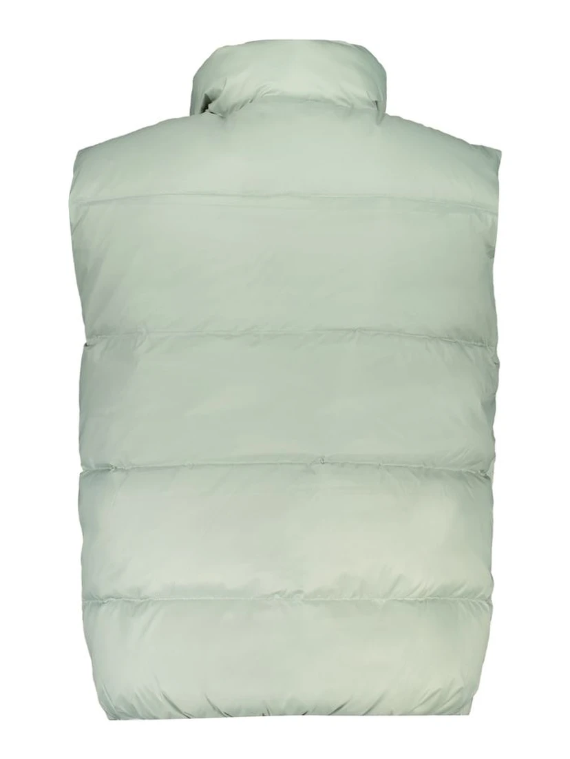 Green Polyamide Sleveless Jacket