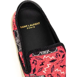 Pink Cotton Platform Sneakers