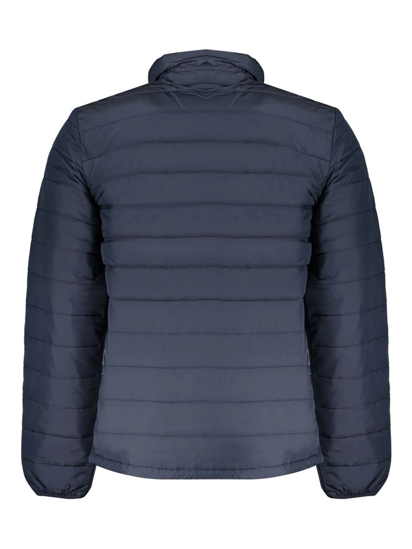 Blue Polyester Jackets & Coat