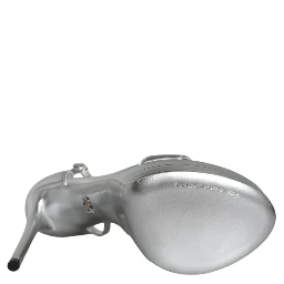 Silver Leather Platform Keira Sandals Shoes
