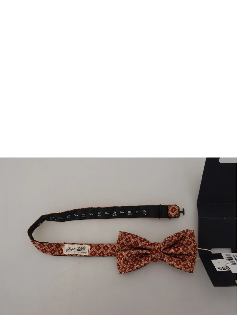 Multicolor Silk Adjustable Neck Papillon Men Bow Tie