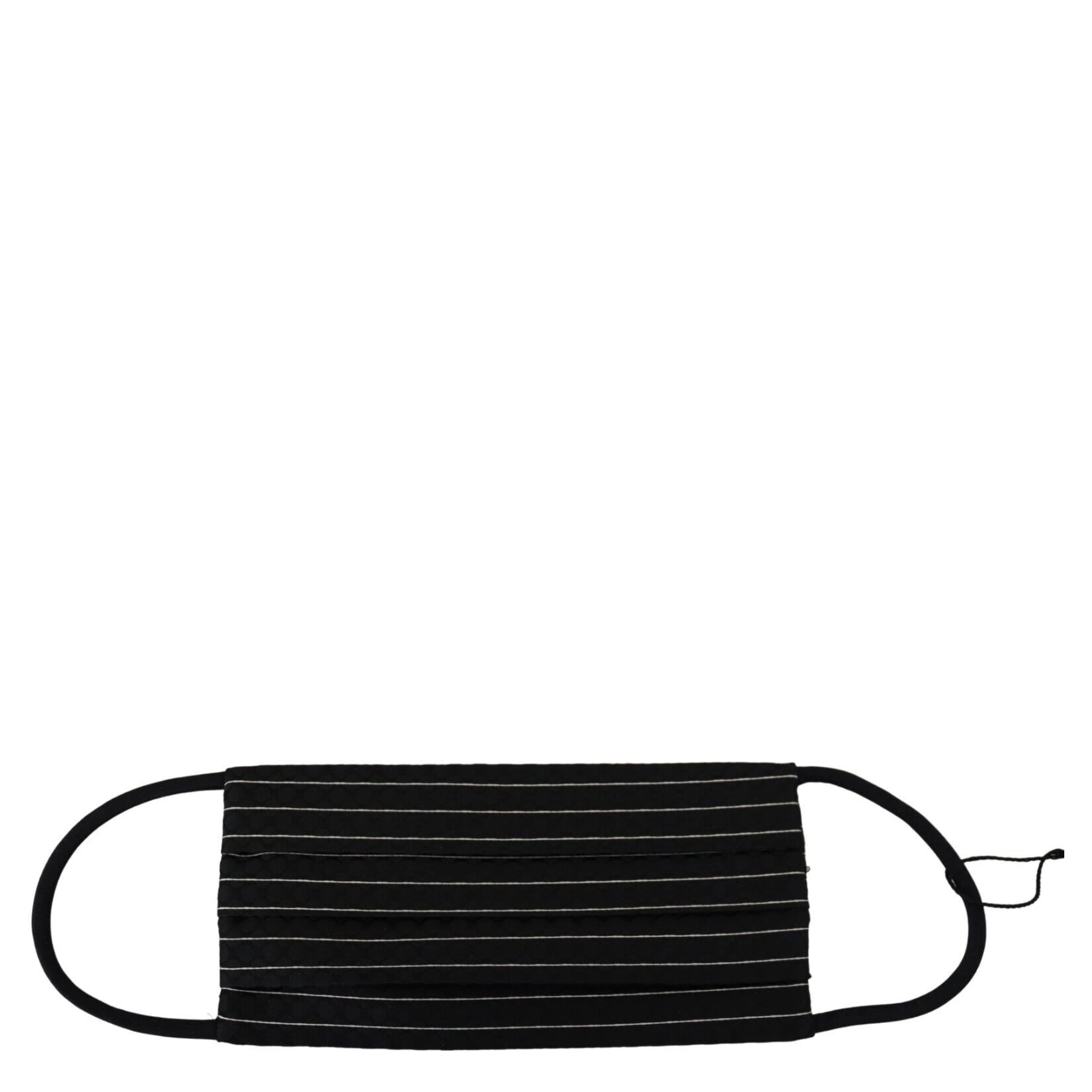 Black White Stripes Elastic Ear Strap One Size Face Mask