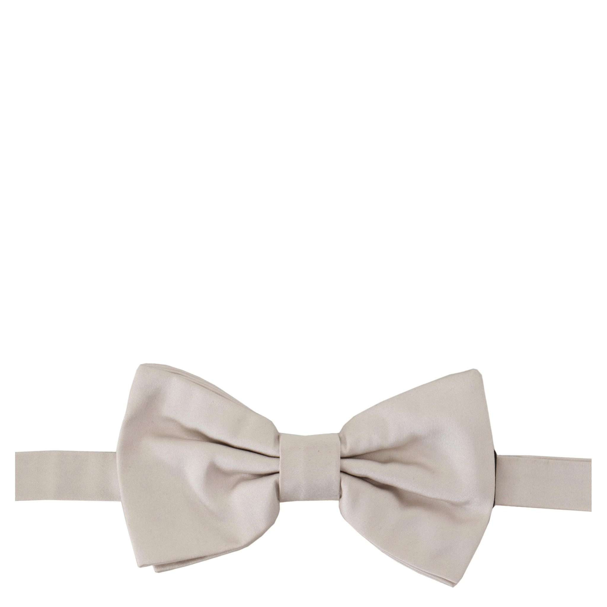 Gray 100% Silk Adjustable Neck Papillon Tie