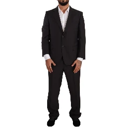 Dark Gray Single Breasted Formal Suit