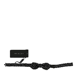 Black Polka Dots Silk Adjustable Neck Papillon Men Bow Tie