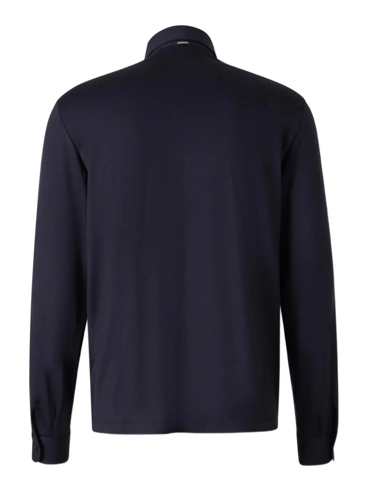 Wool polo shirt with long slevees alternative
