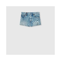 Stone-Washed denim shorts