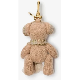 Thomas Bear checked-scarf bag charm