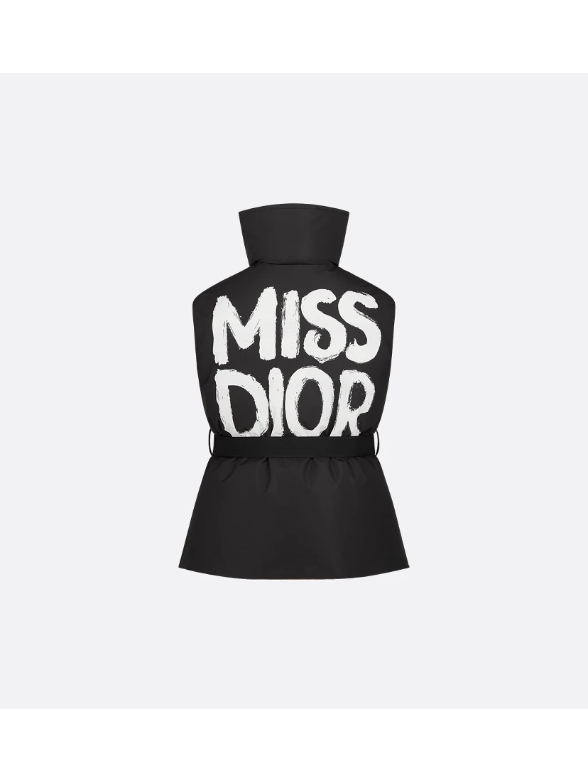 "DiorAlps" belted sleeveless down jacket