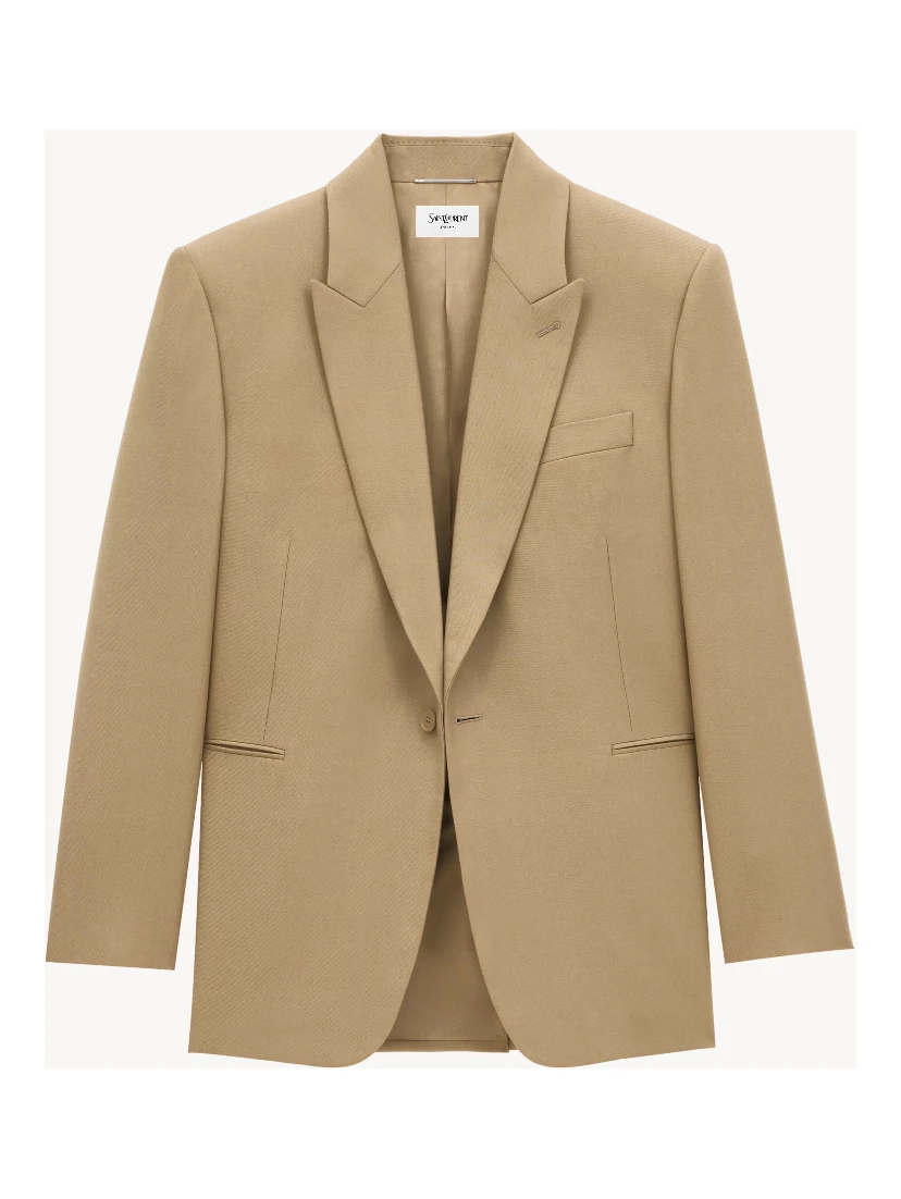 Wool gabardine jacket