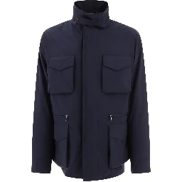 Technical fabric safari jacket