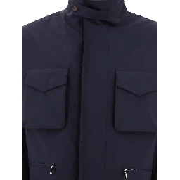 Technical fabric safari jacket