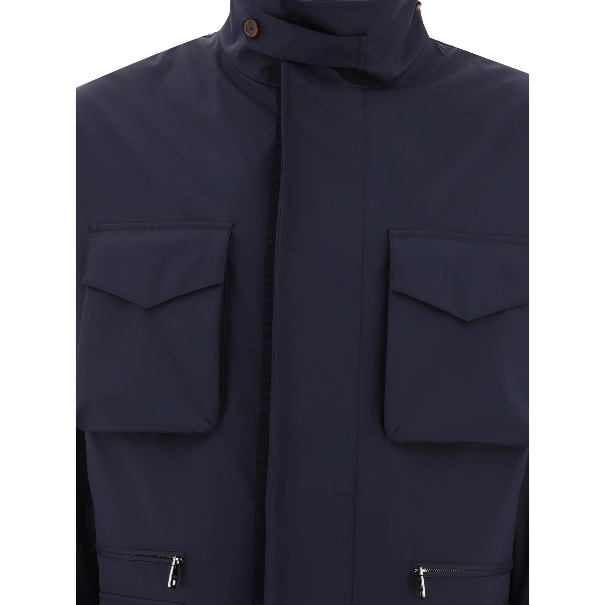 Technical fabric safari jacket