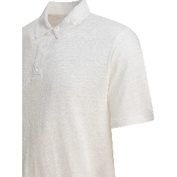 Linen polo shirt