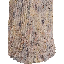 Long pleated skirt