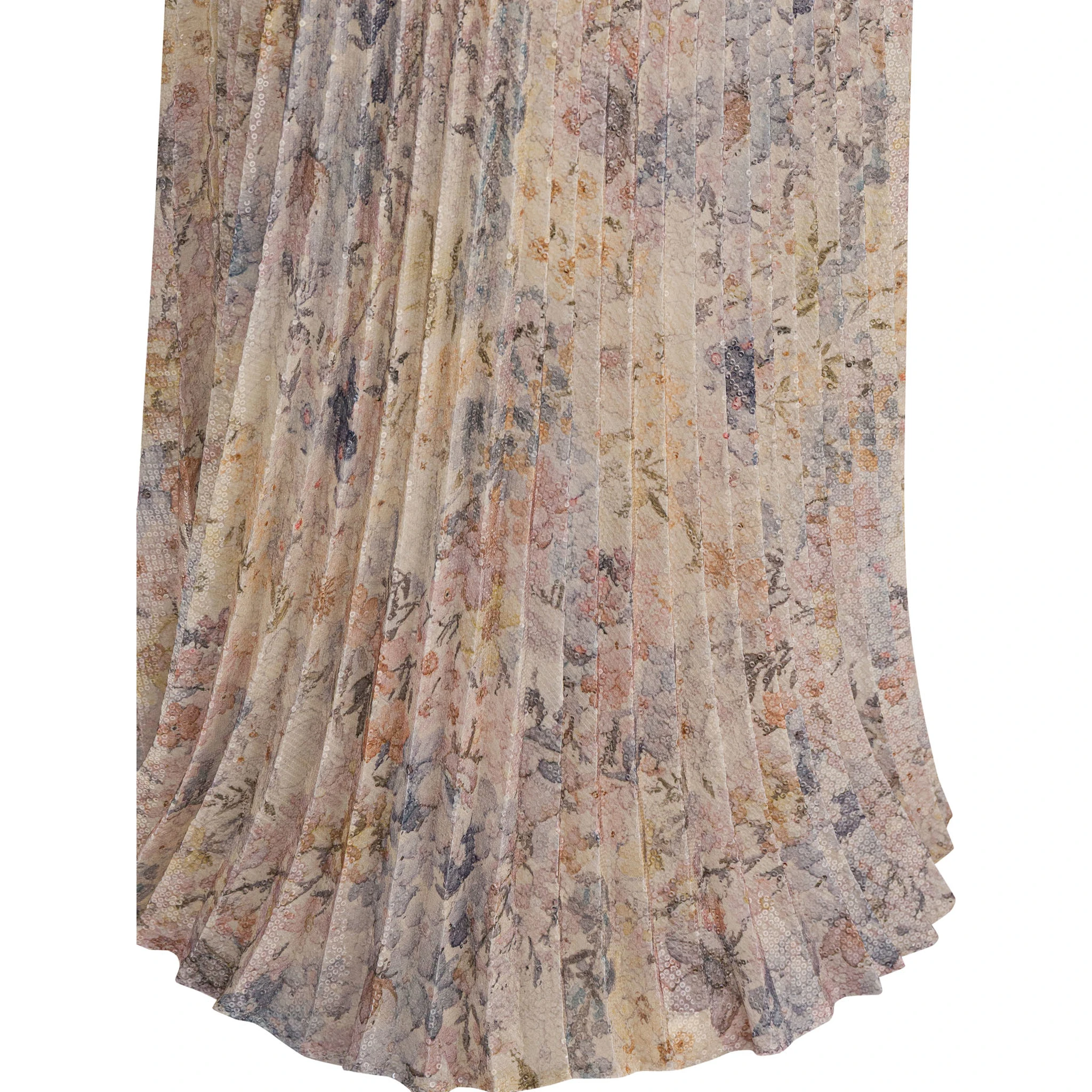 Long pleated skirt