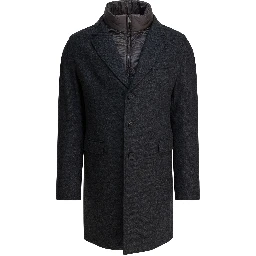 Wool coat with vest