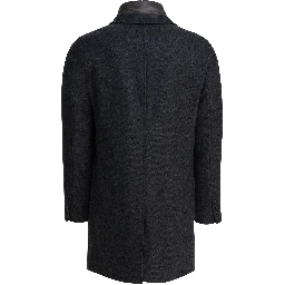Wool coat with vest