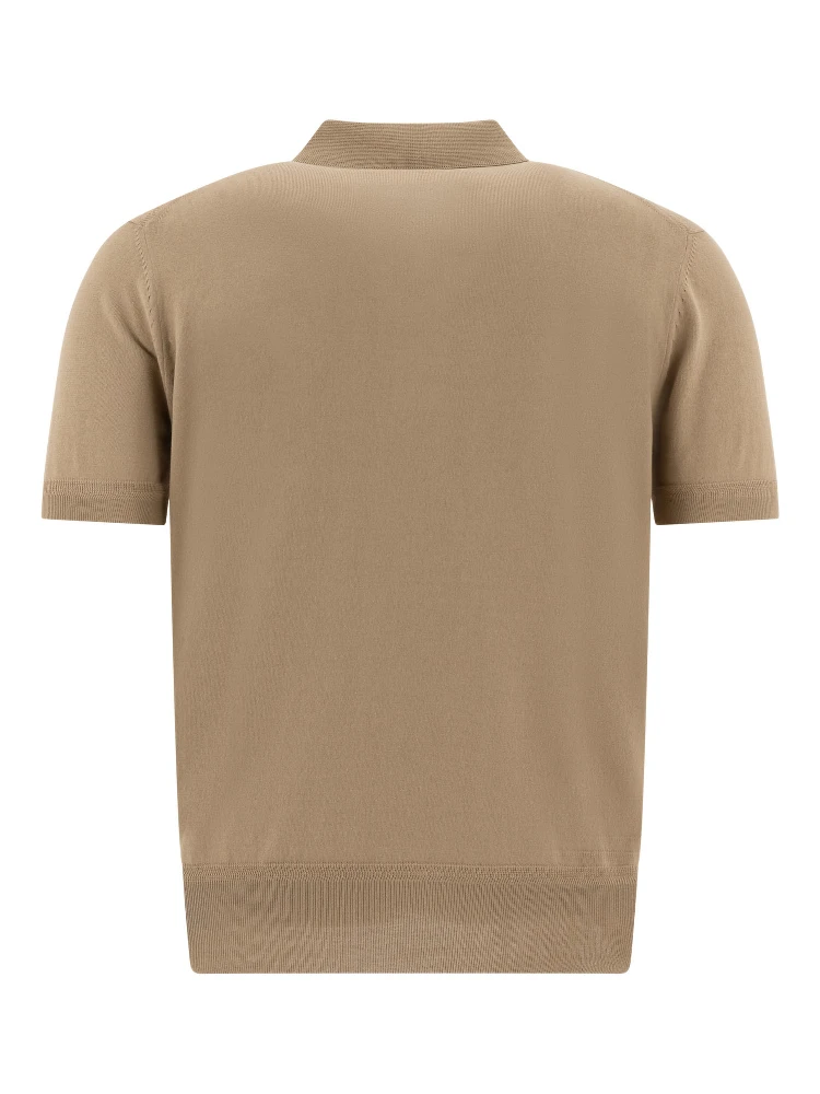 Cashmere and silk polo shirt alternative