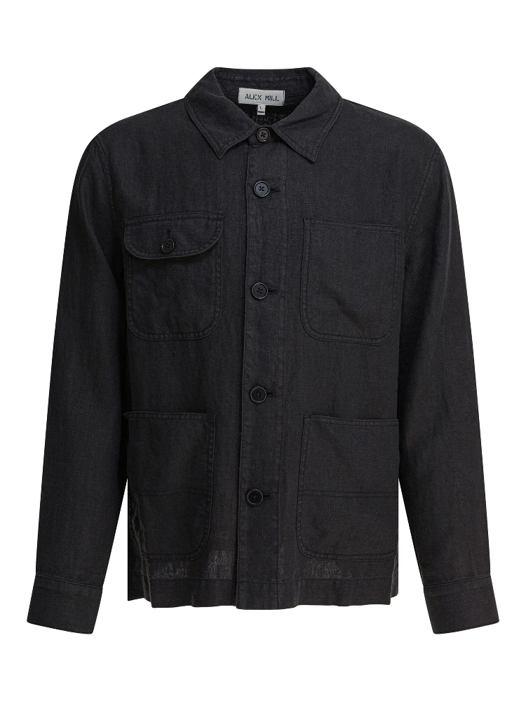 Linen work jacket