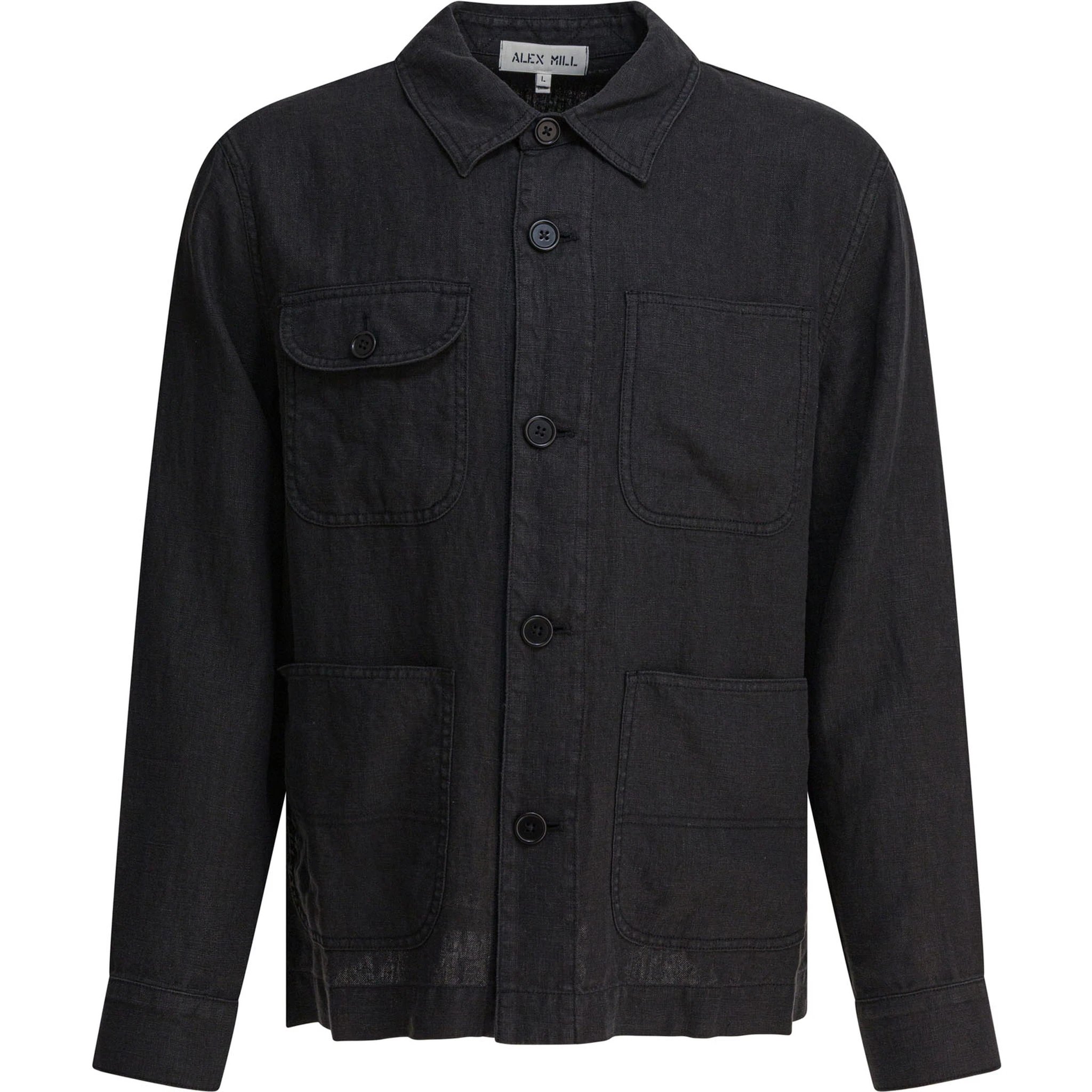 Linen work jacket